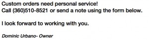 custom award contact